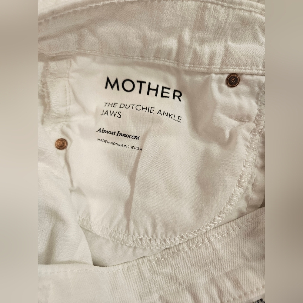 Mother Superior The Dutchie Ankle Jaw Distressed Jeans Size 26 - Picture 14 of 16